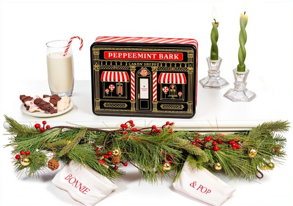 Peppermint Bark Tin Bonnie Pop Chocolate Gift-6