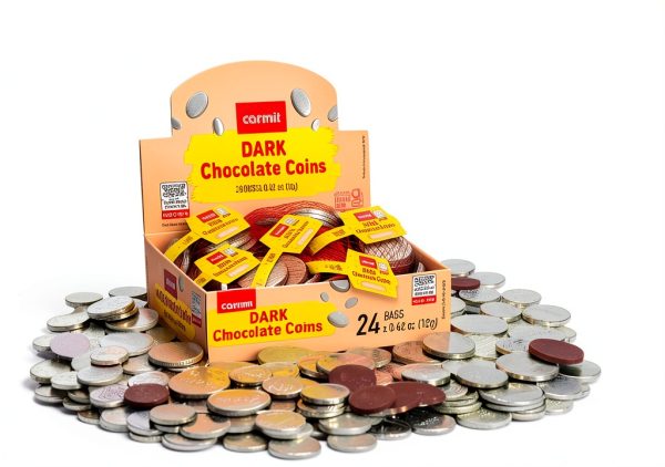 Carmit Dark Chocolate Coins Hanukkah Gelt 24 Pack-1