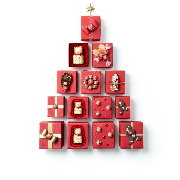 Lindt Milk Chocolate Mini Santa Gift Box-3