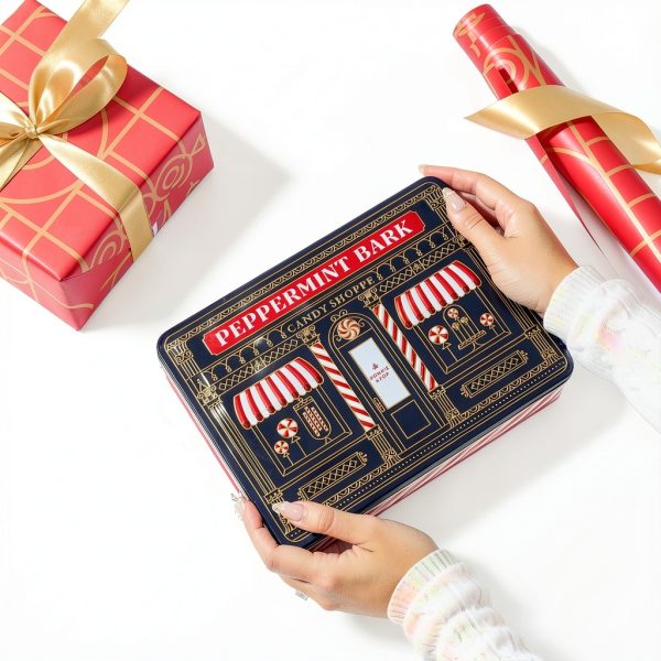 Peppermint Bark Tin Bonnie Pop Chocolate Gift-4