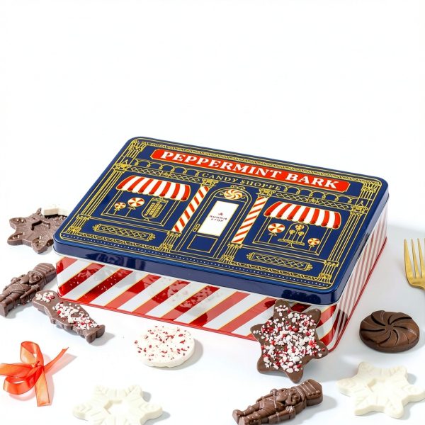 Peppermint Bark Tin Bonnie Pop Chocolate Gift-3