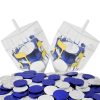Blue Silver Hanukkah Mesh Bags Gelt Coin Chocolates Dreidel-5