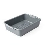 Vollrath Gray Perforated Silverware Drain Box Model 52617 21.6x15.3-0