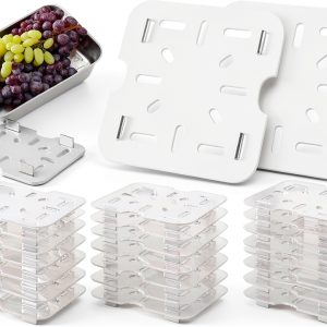 Plastic Drain Shelf 24pcs MBAIYO Clear PC Tray with Raised Feet-0