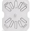 Carlisle FoodService Products Storplus Food Pan Drain Shelf Drain Tray for Kitchens, Restaurants, and Hotels, Polycarbonate, 1/6 Size, Clear-1