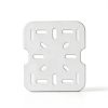 12 PCS Plastic Drain Shelf for 1/6 Size Food Pan, Clear Plastic Food Drain Trays, Acrylic Grates with Raised Feet for Food, Fruits, Vegetables, Sinks-2