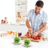 12 PCS Plastic Drain Shelf for 1/6 Size Food Pan, Clear Plastic Food Drain Trays, Acrylic Grates with Raised Feet for Food, Fruits, Vegetables, Sinks-4