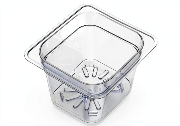 Carlisle FoodService Products Plastic Drain Shelf for 1/6 Size Food Pan Clear (Pack of 6), 0.6 Inches-7
