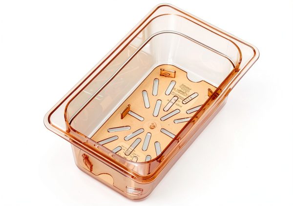 Carlisle FoodService Products StorPlus Drain Shelf, Drip Tray for 1/4 Size Food Pans, 10.25" x 6.38", 1 Count, Amber-5