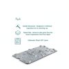 Carlisle FoodService Products Storplus Food Pan Drain Shelf for Kitchens, Restaurants, and Hotels, Polycarbonate, 1/2 Size, Clear-2