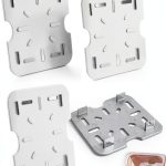 Food Pan Drain Shelf 4 Pack Clear Tray for 1/6 Size ArrErr AE-274-0