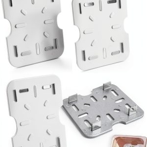 Food Pan Drain Shelf 4 Pack Clear Tray for 1/6 Size ArrErr AE-274-0