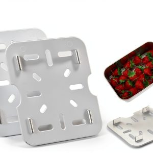 Set of 24 Plastic Drain Shelf - Premium Acrylic Drain Away Trays for 1/6 Size Food Pans (4.5" x 4") - Kitchen & Commercial Use for Fruits Vegetables Meats-0