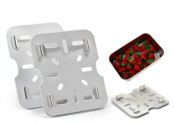 Set of 24 Plastic Drain Shelf - Premium Acrylic Drain Away Trays for 1/6 Size Food Pans (4.5" x 4") - Kitchen & Commercial Use for Fruits Vegetables Meats-0