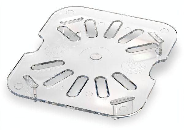 Carlisle FoodService Products Plastic Drain Shelf for 1/6 Size Food Pan Clear (Pack of 6), 0.6 Inches-3