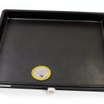 DiversiTech (6-2424L) A/C Secondary Condensate Drain Pan, Air Conditioner Drip Pan with Rolled Edges, 24 x 24 Plastic Tray, Black-0
