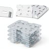 Plastic Drain Shelf 24pcs MBAIYO Clear PC Tray with Raised Feet-1