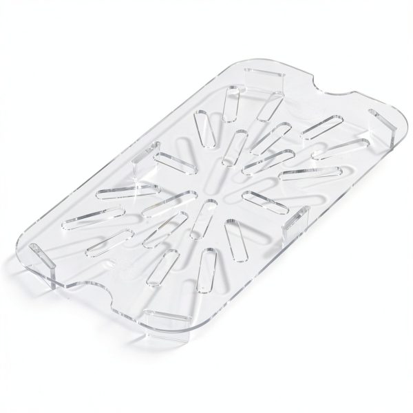 Plastic Drain Shelf Carlisle FoodService Products 1/4 Size Clear Pan-5