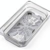 Plastic Drain Shelf Carlisle FoodService Products 1/4 Size Clear Pan-1
