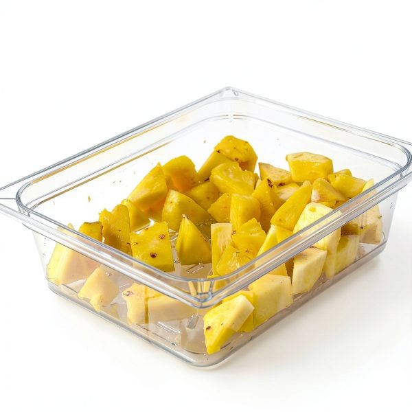 Carlisle FoodService Products Storplus Food Pan Drain Shelf for Kitchens, Restaurants, and Hotels, Polycarbonate, 1/2 Size, Clear-1