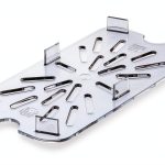 Plastic Drain Shelf Carlisle FoodService Products 1/4 Size Clear Pan-0