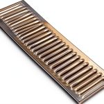 Rattleware Durable Stainless Steel Drip Tray – Heavy Duty Bar Drain Tray for Kegerator, Coffee Station, Kitchen Sink Organizer, Brushed Metal Spill Catcher for Home or Commercial Use (4.5"x15.5"x.5)-0