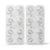 Carlisle FoodService Products Plastic Drain Shelf for 1/6 Size Food Pan Clear (Pack of 6), 0.6 Inches-0
