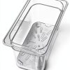 Plastic Drain Shelf Carlisle FoodService Products 1/4 Size Clear Pan-4