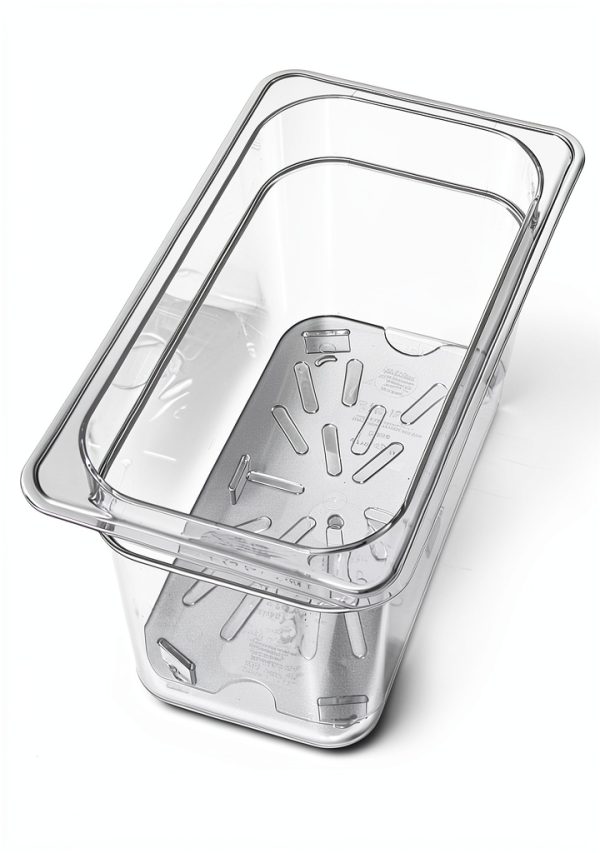 Plastic Drain Shelf Carlisle FoodService Products 1/4 Size Clear Pan-4