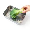 Set of 24 Plastic Drain Shelf - Premium Acrylic Drain Away Trays for 1/6 Size Food Pans (4.5" x 4") - Kitchen & Commercial Use for Fruits Vegetables Meats-4