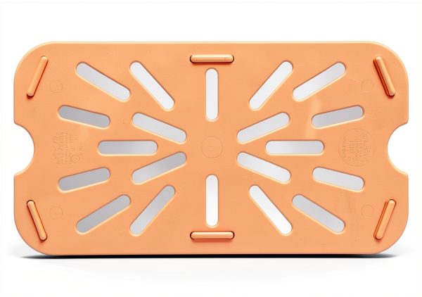 Carlisle FoodService Products StorPlus Drain Shelf, Drip Tray for 1/4 Size Food Pans, 10.25" x 6.38", 1 Count, Amber-1