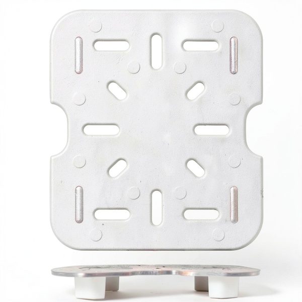 TOPZEA 24 Pack Plastic Drain Shelf for 1/6 Size Food Pan, Clear Plastic Food Grate, Drain Grid Trays Draining Rack with Feet for Food, Fruit, Vegetable Drainage, Salad Prep Station, Kitchen-1