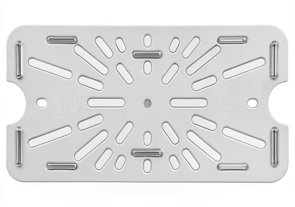 Carlisle Clear Plastic Drain Shelf for 1/3 Food Pan, 0.6 Inch-1