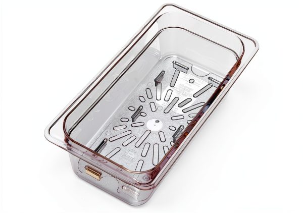 Carlisle Clear Plastic Drain Shelf for 1/3 Food Pan, 0.6 Inch-5